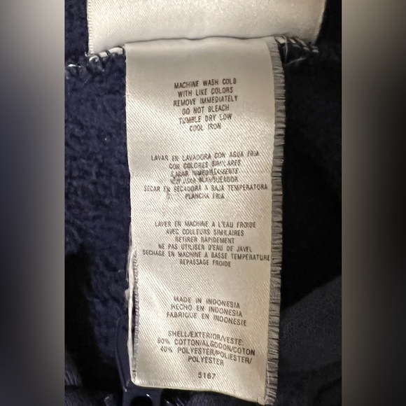 COPY - Vintage Navy Adidas 1/4 zip Hoodie with lime green logo. Split hem. Sz XL - Picture 2 of 12